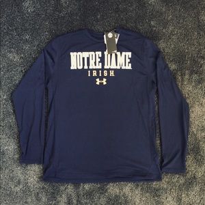 Under armour Norte dame long sleeve. NWT